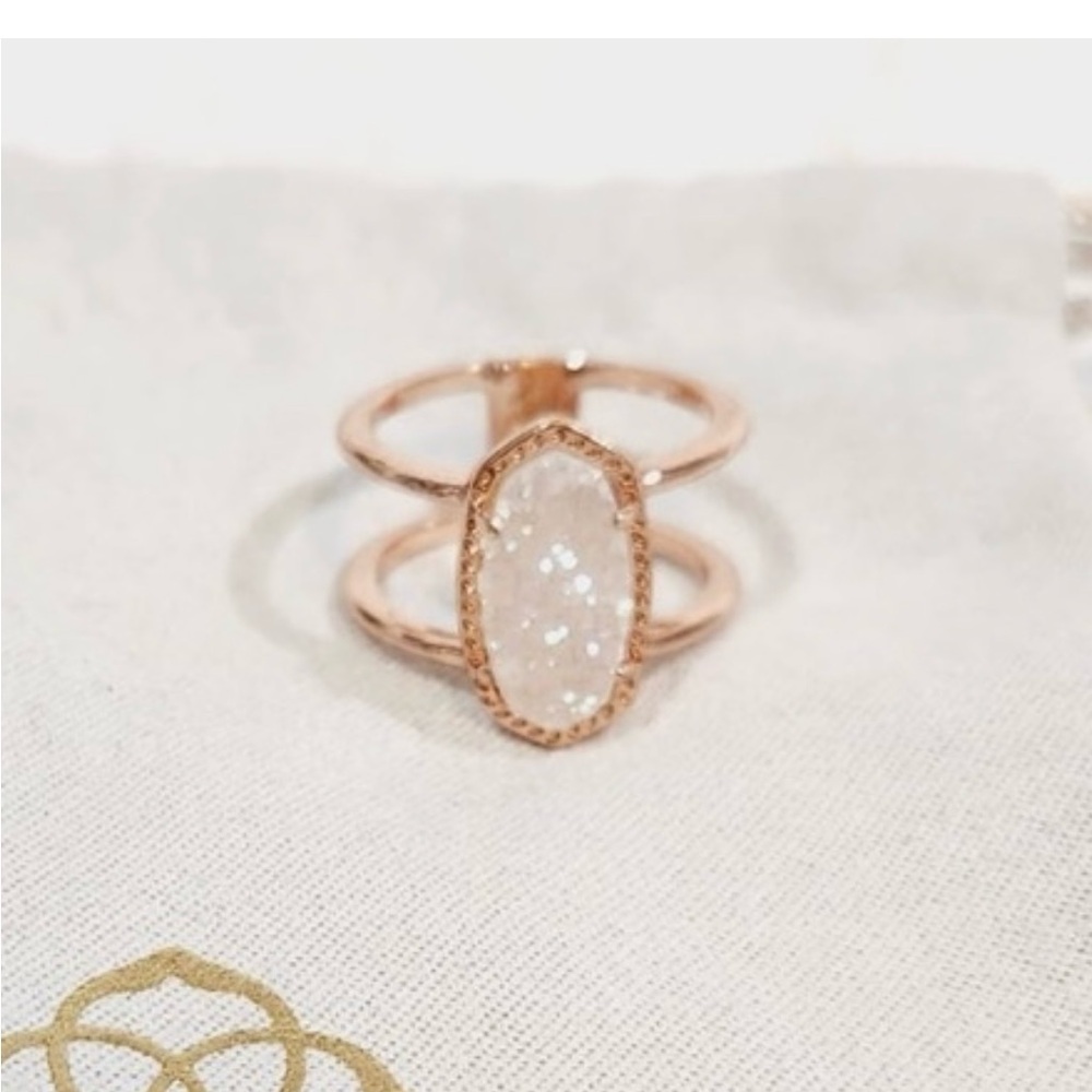 Kendra Scott Elyse Rose Gold Double Band Ring